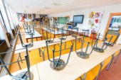 Empty Crafts Classroom On Dutch High School by Ben Schonewille